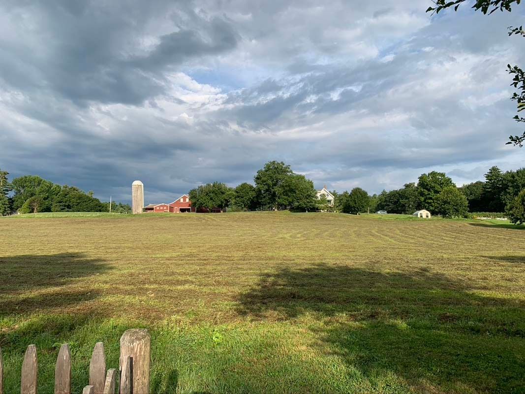 view of farm from field